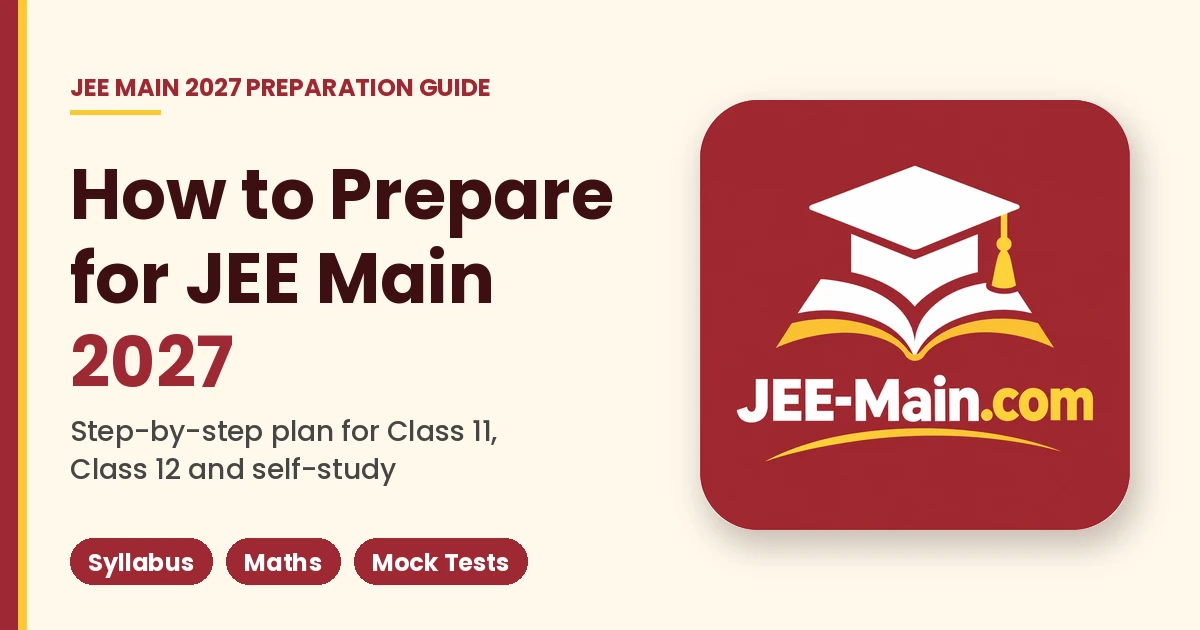 How to prepare for JEE Main step-by-step plan